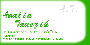 amalia tauszik business card
